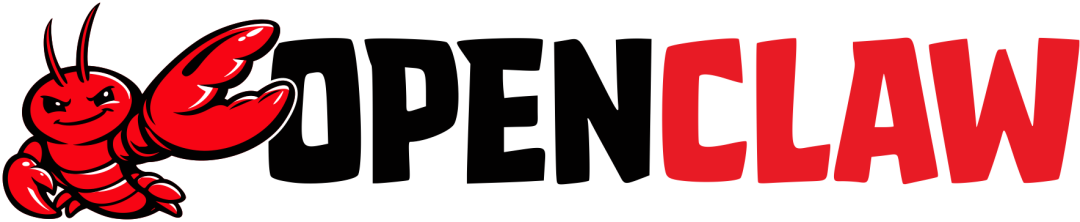 红色卡通龙虾形象与红色CLAW字样组合标志