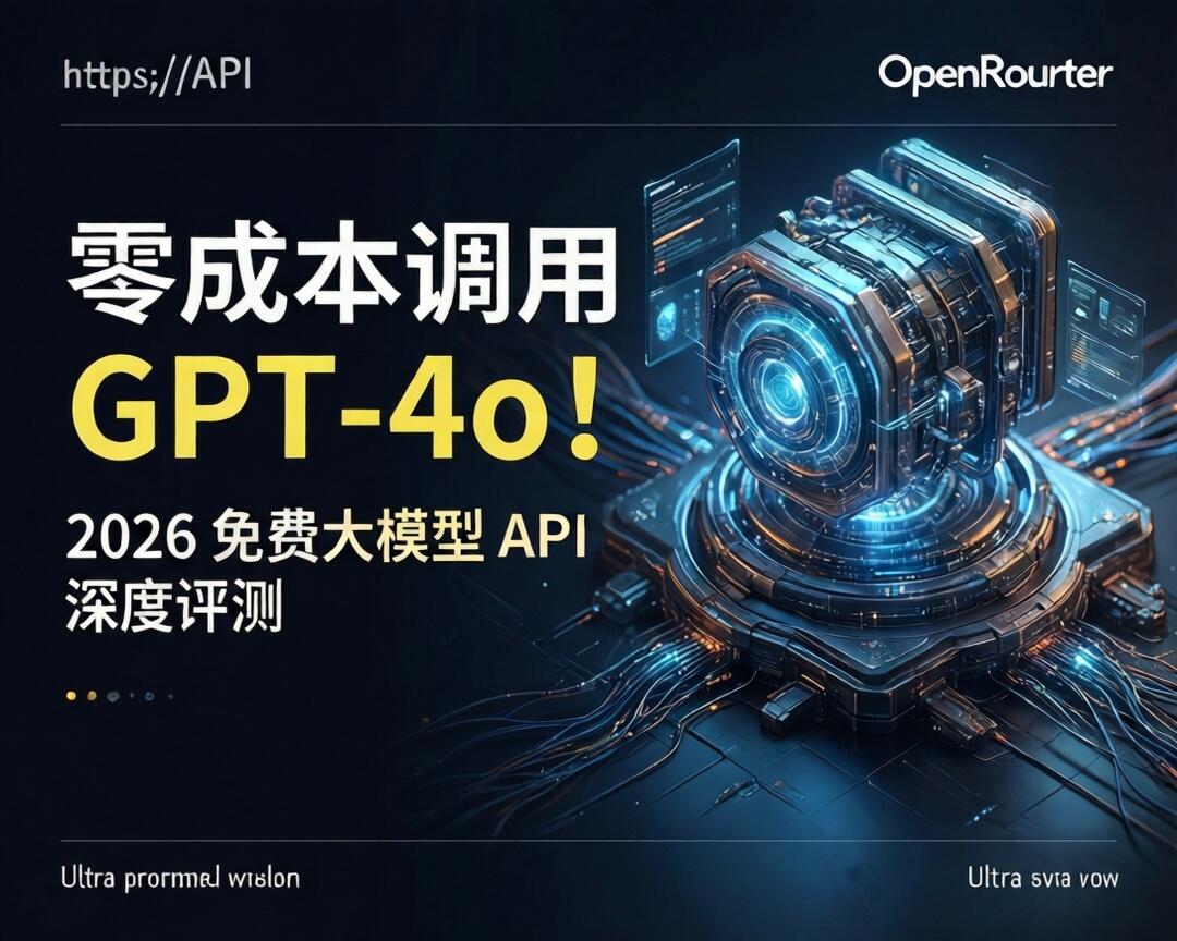 零成本调用 GPT-4o！2026 免费大模型 API 深度评测