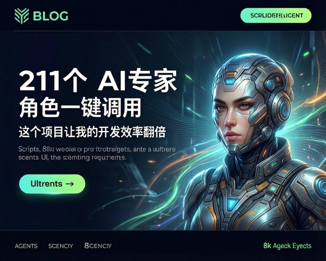 211个AI专家角色一键调用，这个项目让我的开发效率翻倍