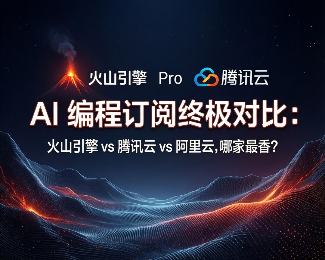 AI 编程订阅终极对比：火山引擎 vs 腾讯云 vs 阿里云，哪家最香？