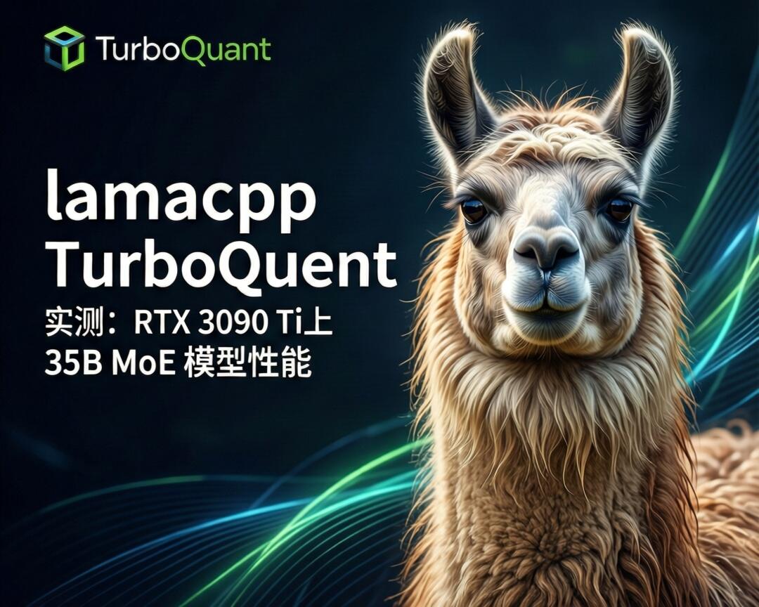 llama.cpp TurboQuant 实测：RTX 3090 Ti 上 35B MoE 模型性能提升 64%