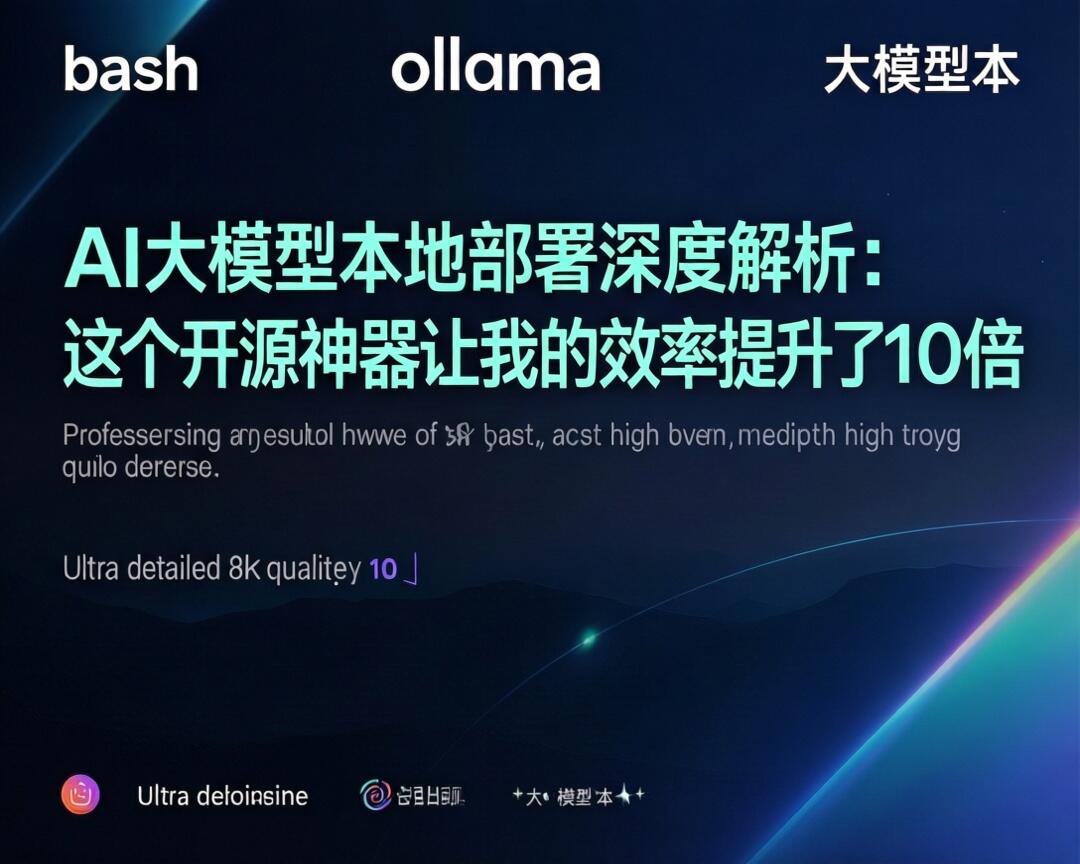 AI大模型本地部署深度解析：这个开源神器让我的效率提升了10倍